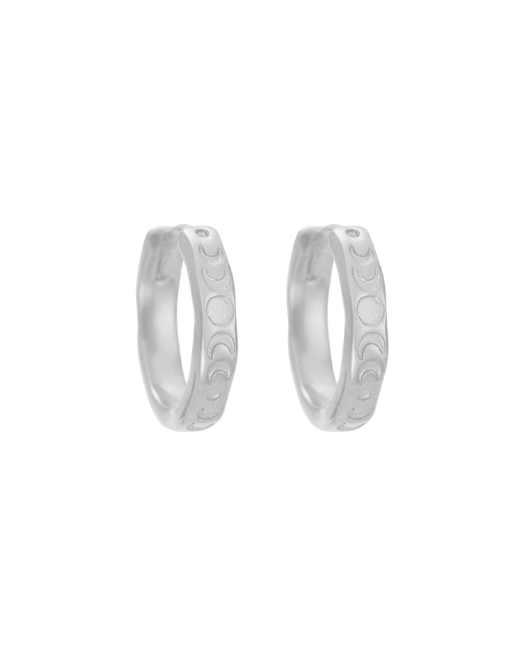ECLIPSE HOOPS (STERLING SILVER)