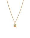 ENGRAVABLE BIRTHSTONE NECKLACE (18K GOLD VERMEIL)