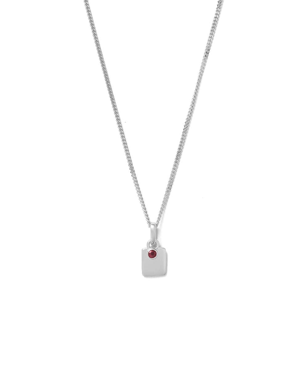 ENGRAVABLE BIRTHSTONE NECKLACE STERLING SILVER KIRSTIN ASH Australia