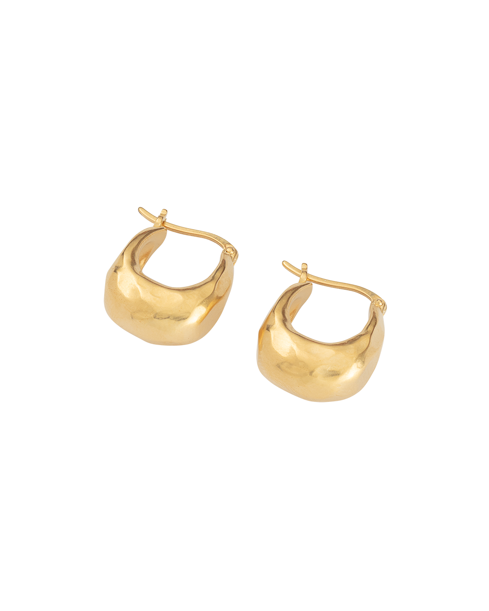 ESSENCE HOOPS SMALL (18K GOLD PLATED) - IMAGE 6