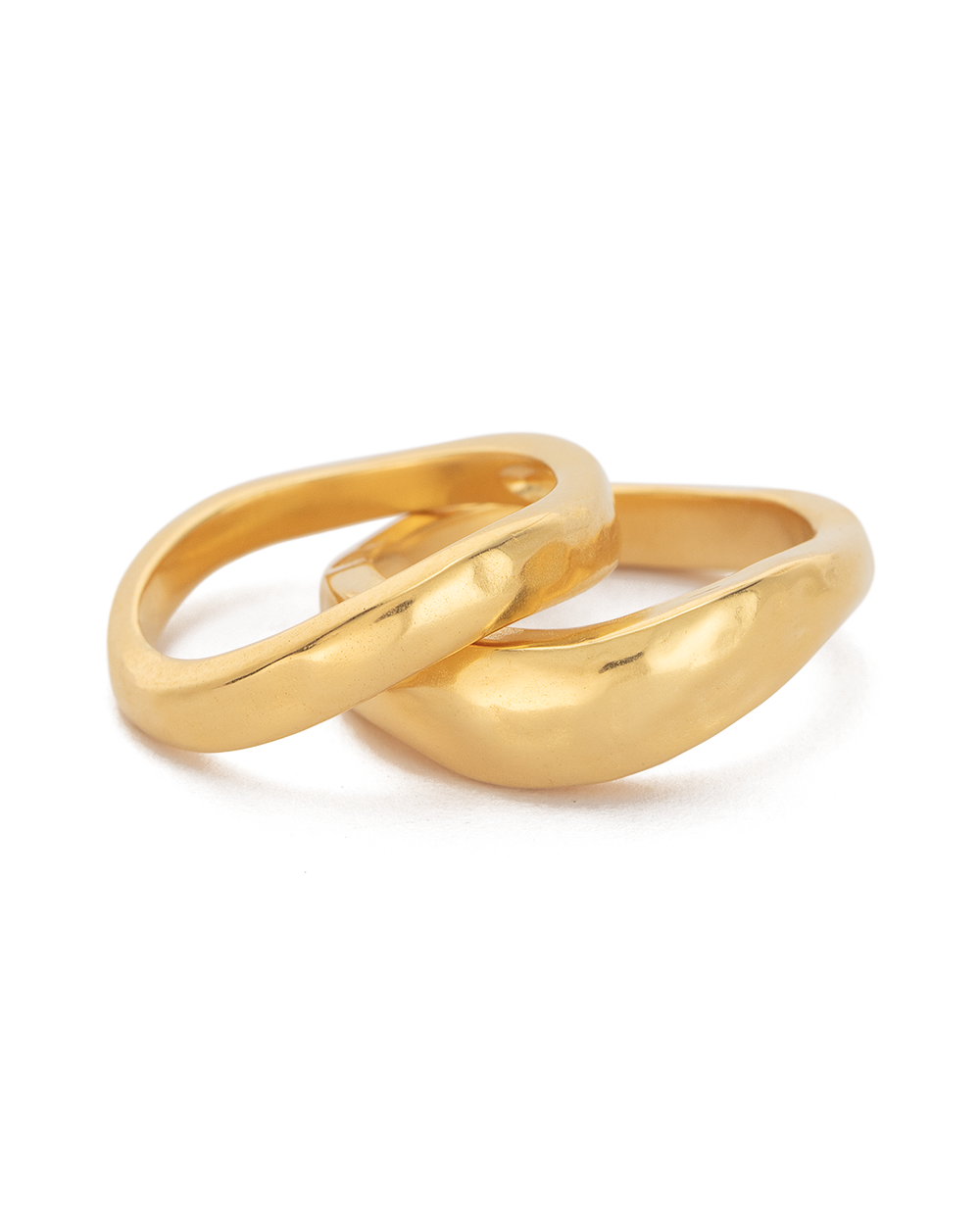 ESSENCE STACKING RING SET 18K GOLD PLATED