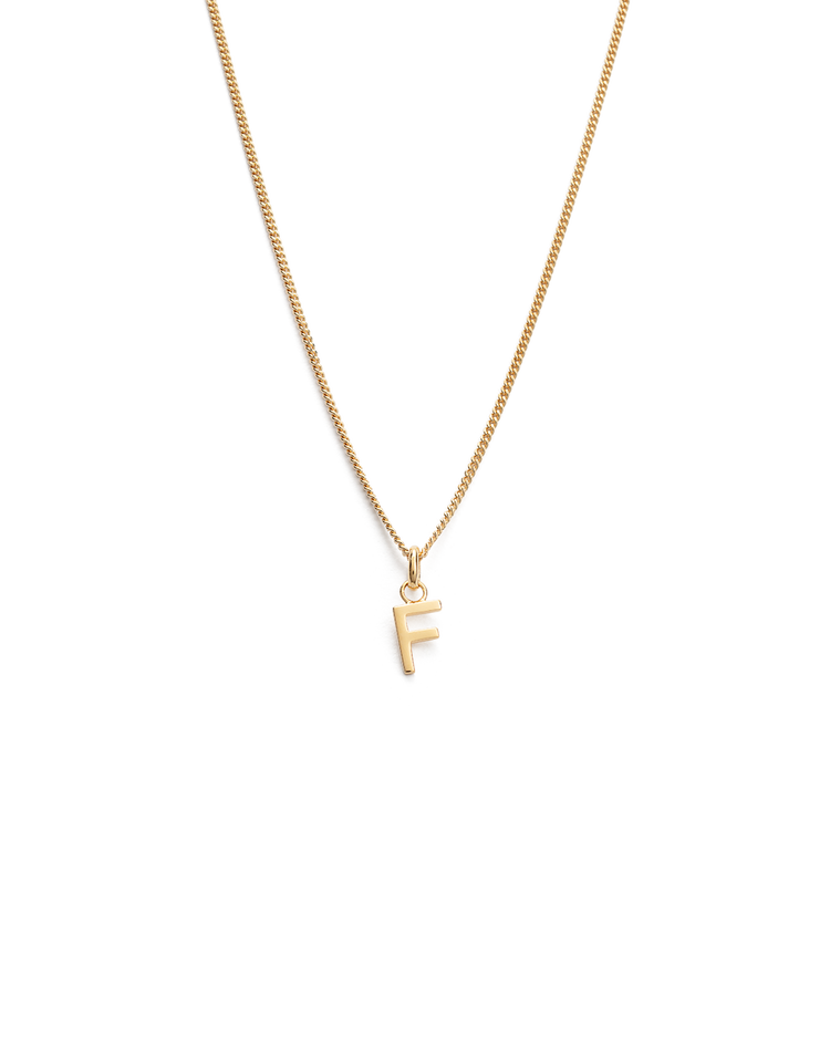 OUTLINE INITIAL NECKLACE A-Z (18K GOLD VERMEIL) IMAGE 11