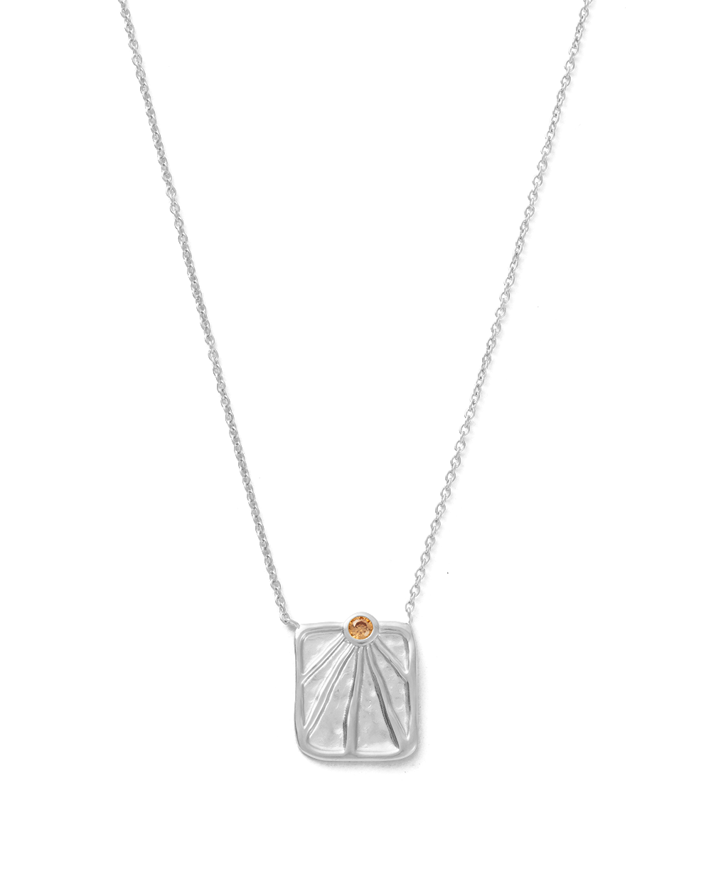FOLLOW THE SUN COIN NECKLACE (STERLING SILVER)