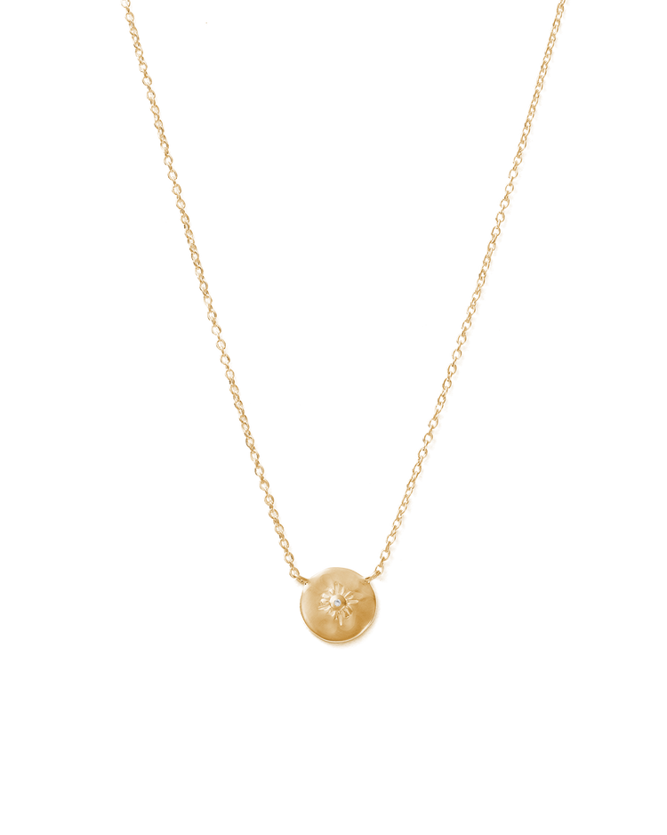 FOLLOW THE SUN TOPAZ NECKLACE (18K GOLD VERMEIL)