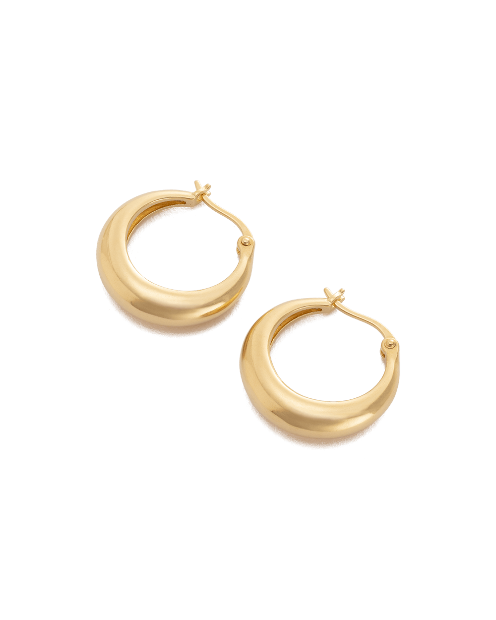GLOW HOOPS (18K GOLD PLATED) - IMAGE 4