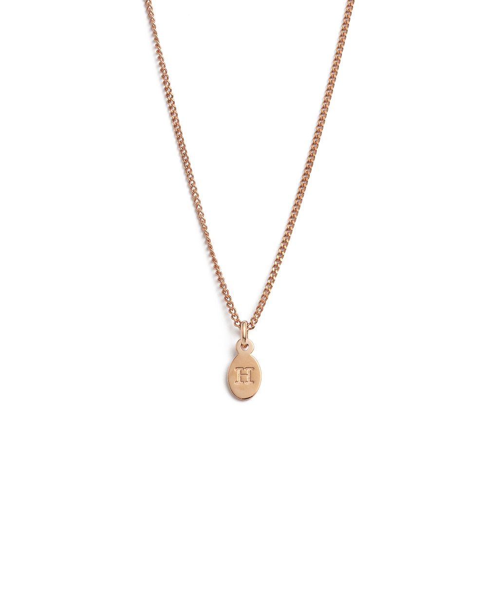 INITIAL NECKLACE A-Z (18K ROSE GOLD VERMEIL)