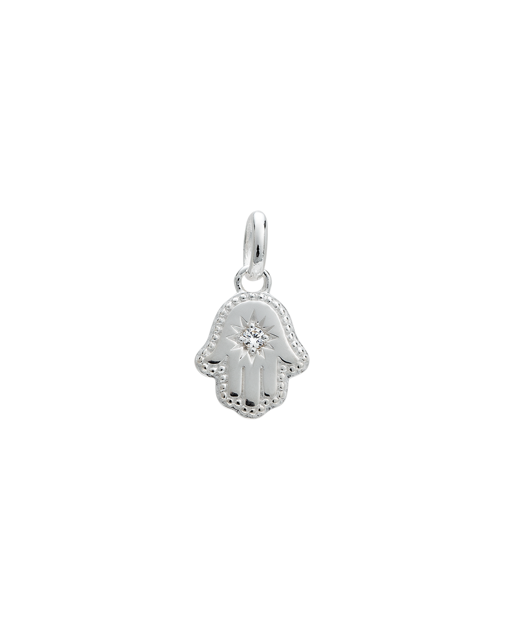 Sterling silver hamsa discount pendant