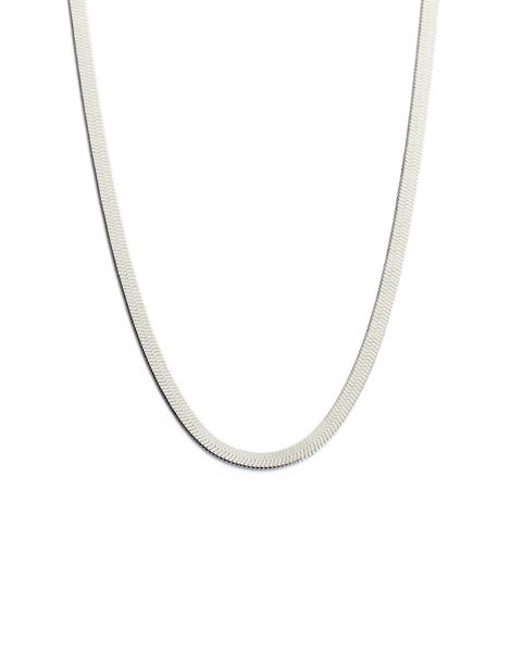 Grace & Lace Snake Chain Necklace in Silver Tone — 3 Sisters Boutique