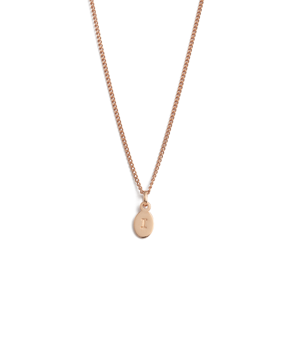 INITIAL NECKLACE A-Z (18K ROSE GOLD VERMEIL)