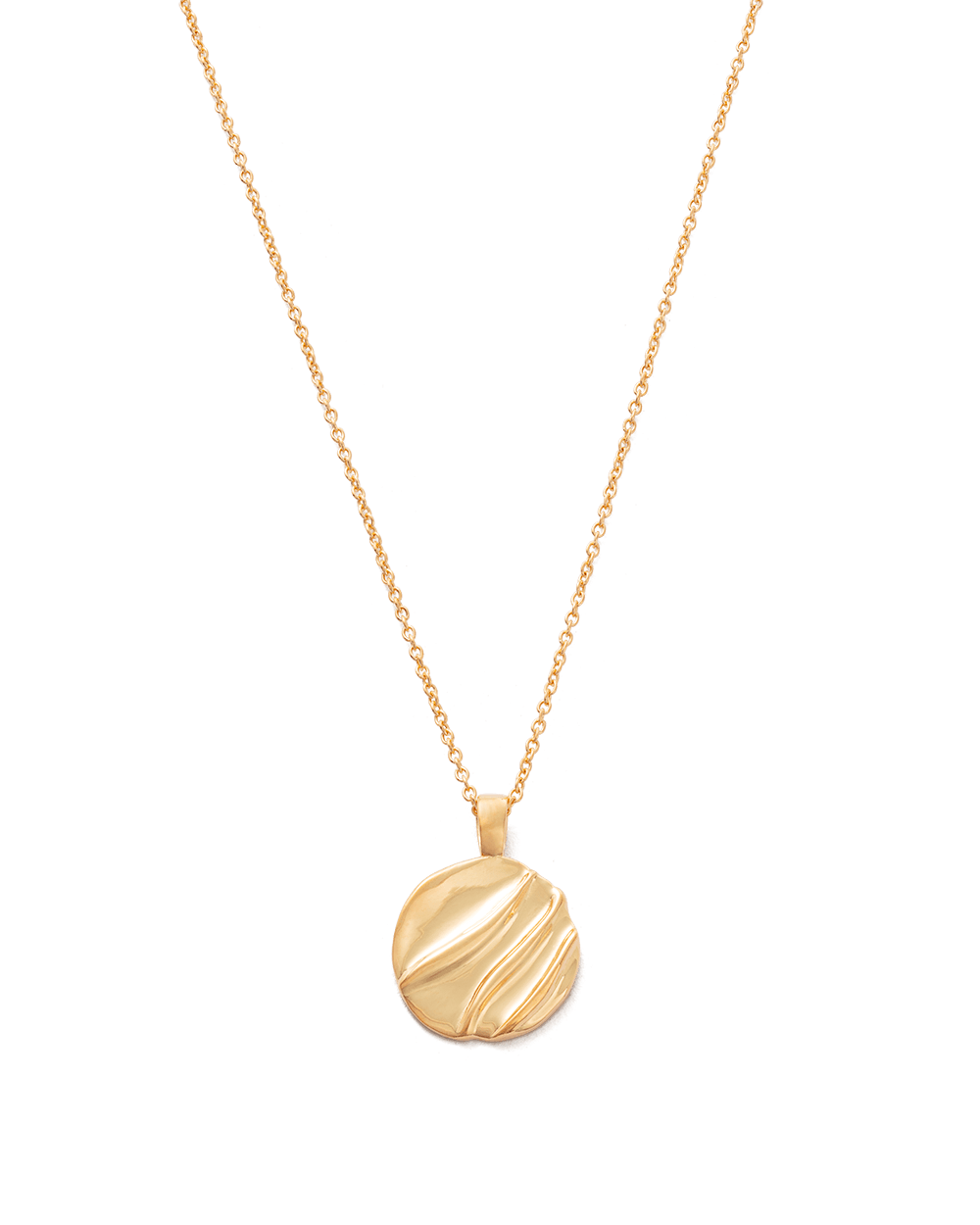 14k gold circle discount pendant