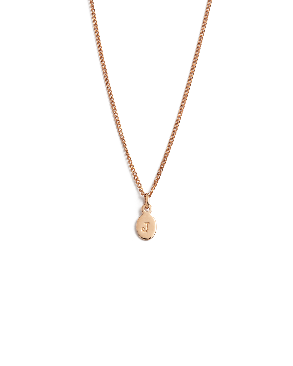 INITIAL NECKLACE A-Z (18K ROSE GOLD VERMEIL)