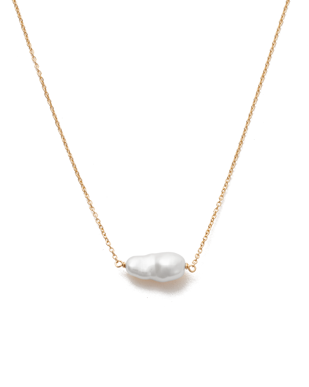 LA SIRENE PEARL NECKLACE (18K GOLD PLATED)
