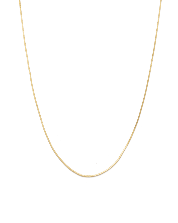 LAST LIGHT CHAIN NECKLACE (18K GOLD PLATED) - IMAGE 1