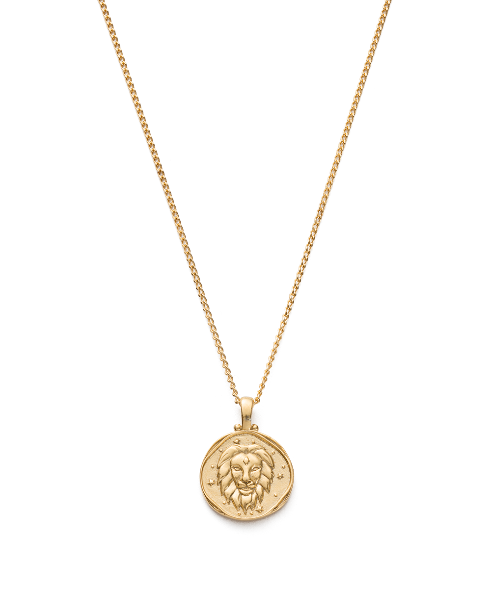 Gold leo 2025 pendant necklace