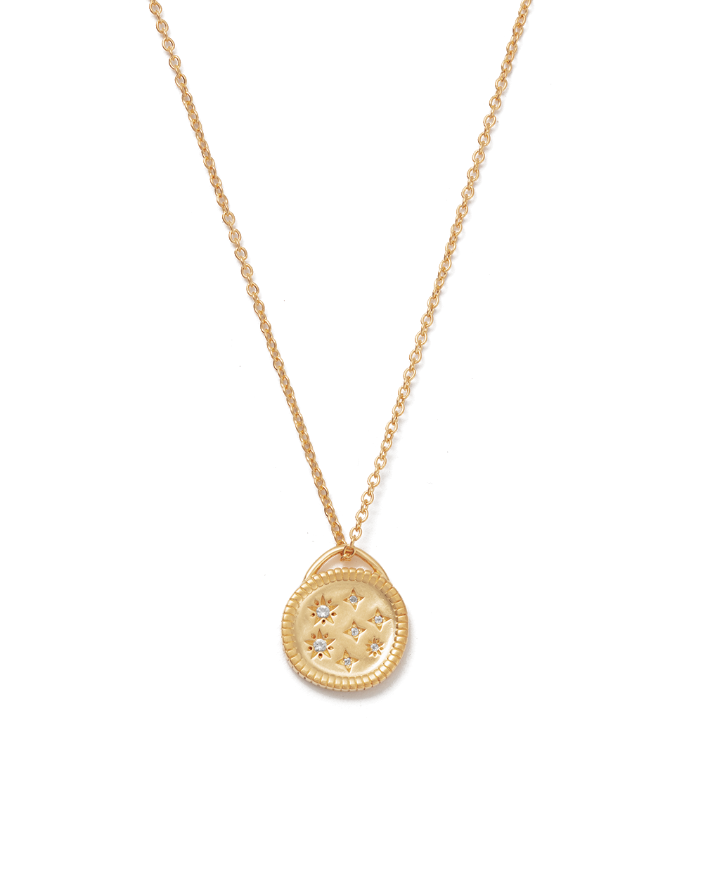 Coin necklace with deals diamonds