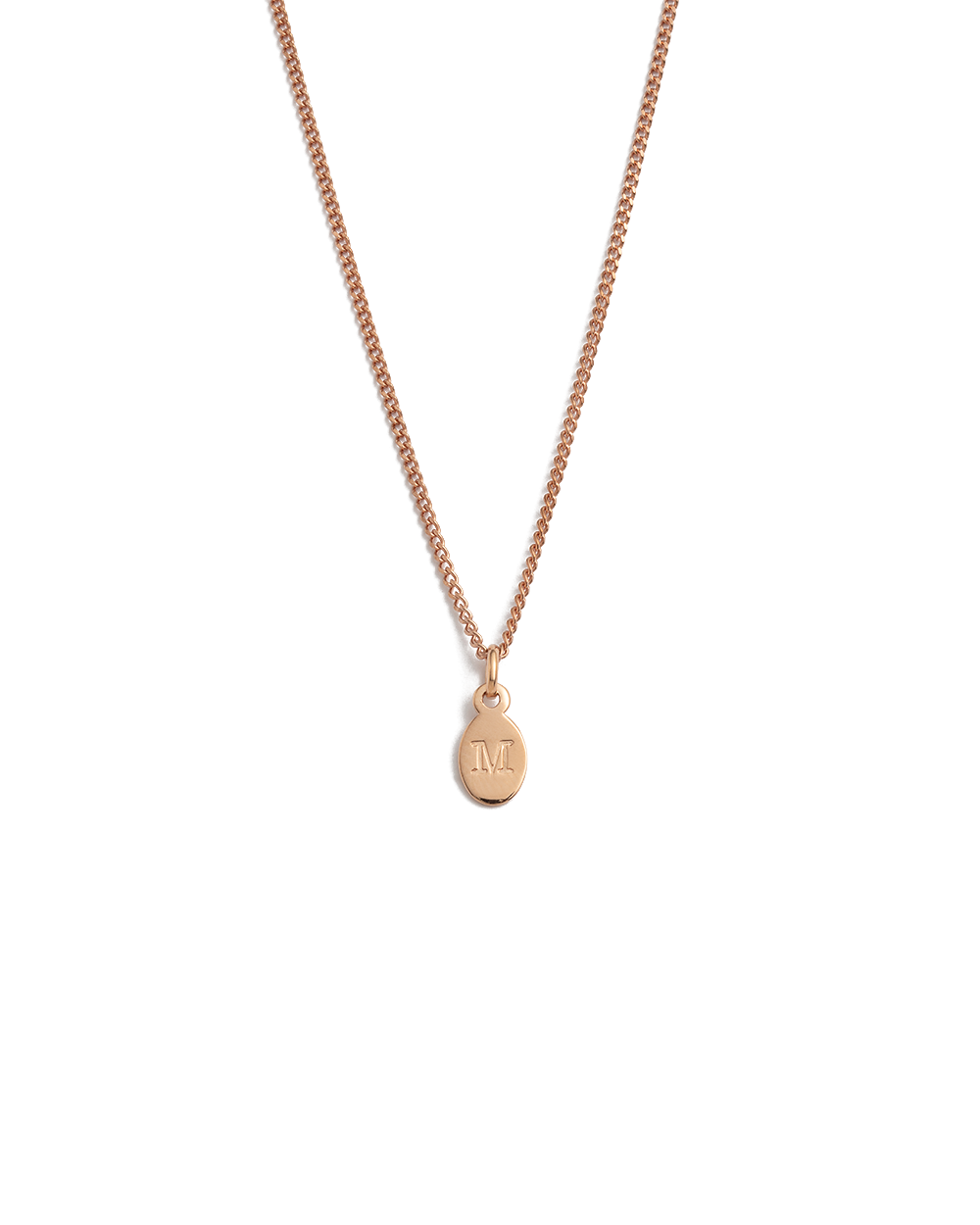 INITIAL NECKLACE A-Z (18K ROSE GOLD VERMEIL)