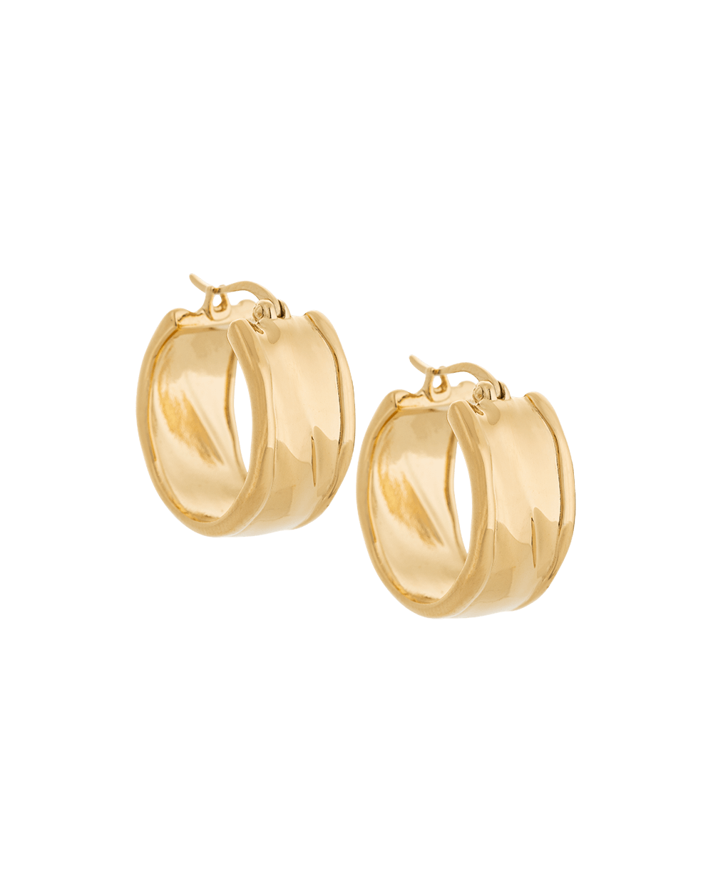 MOLTEN HOOPS (18K GOLD PLATED) - IMAGE 1
