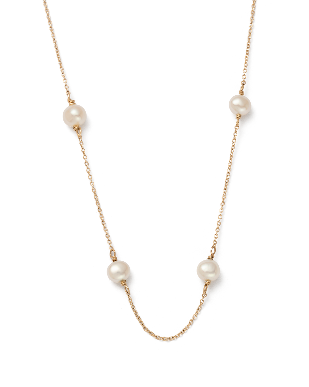 MOON TIDE PEARL NECKLACE (9K GOLD) - IMAGE 1