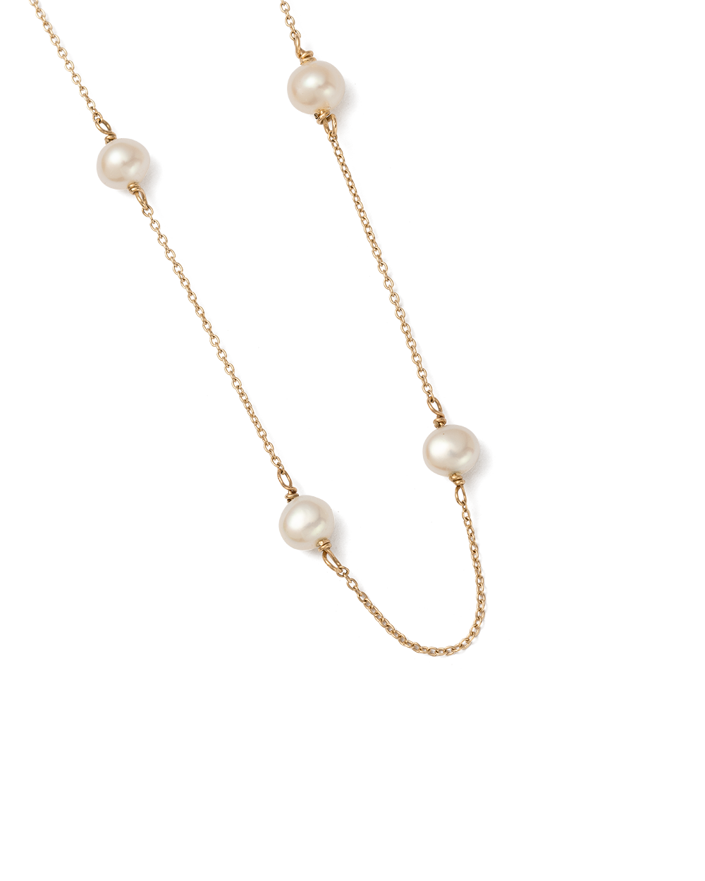 MOON TIDE PEARL NECKLACE (9K GOLD) - IMAGE 4