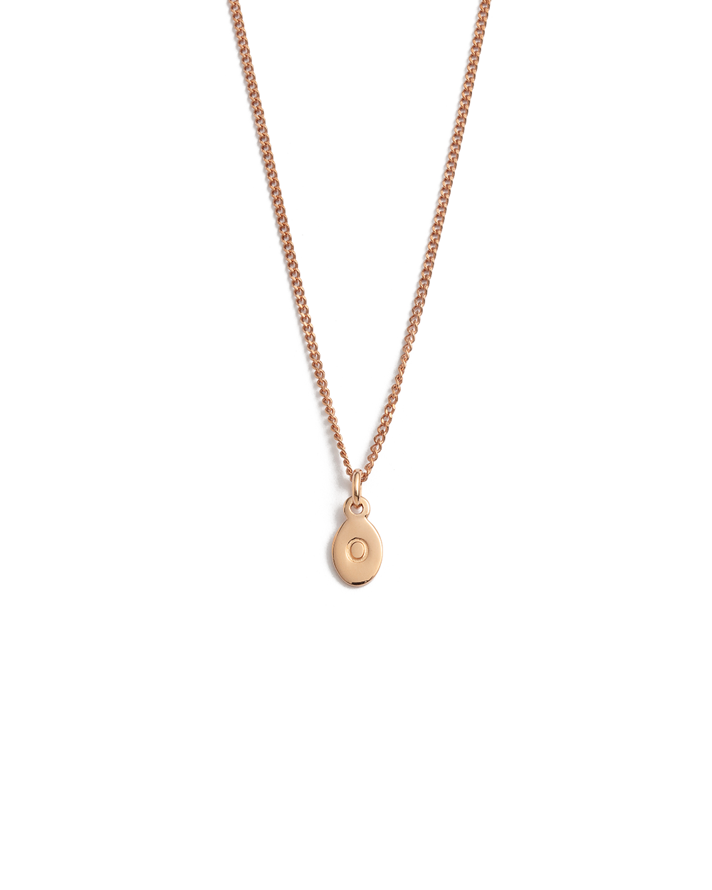 INITIAL NECKLACE A-Z (18K ROSE GOLD VERMEIL)