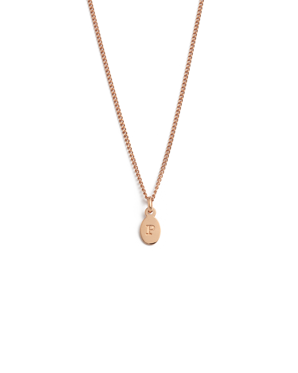 INITIAL NECKLACE A-Z (18K ROSE GOLD VERMEIL)