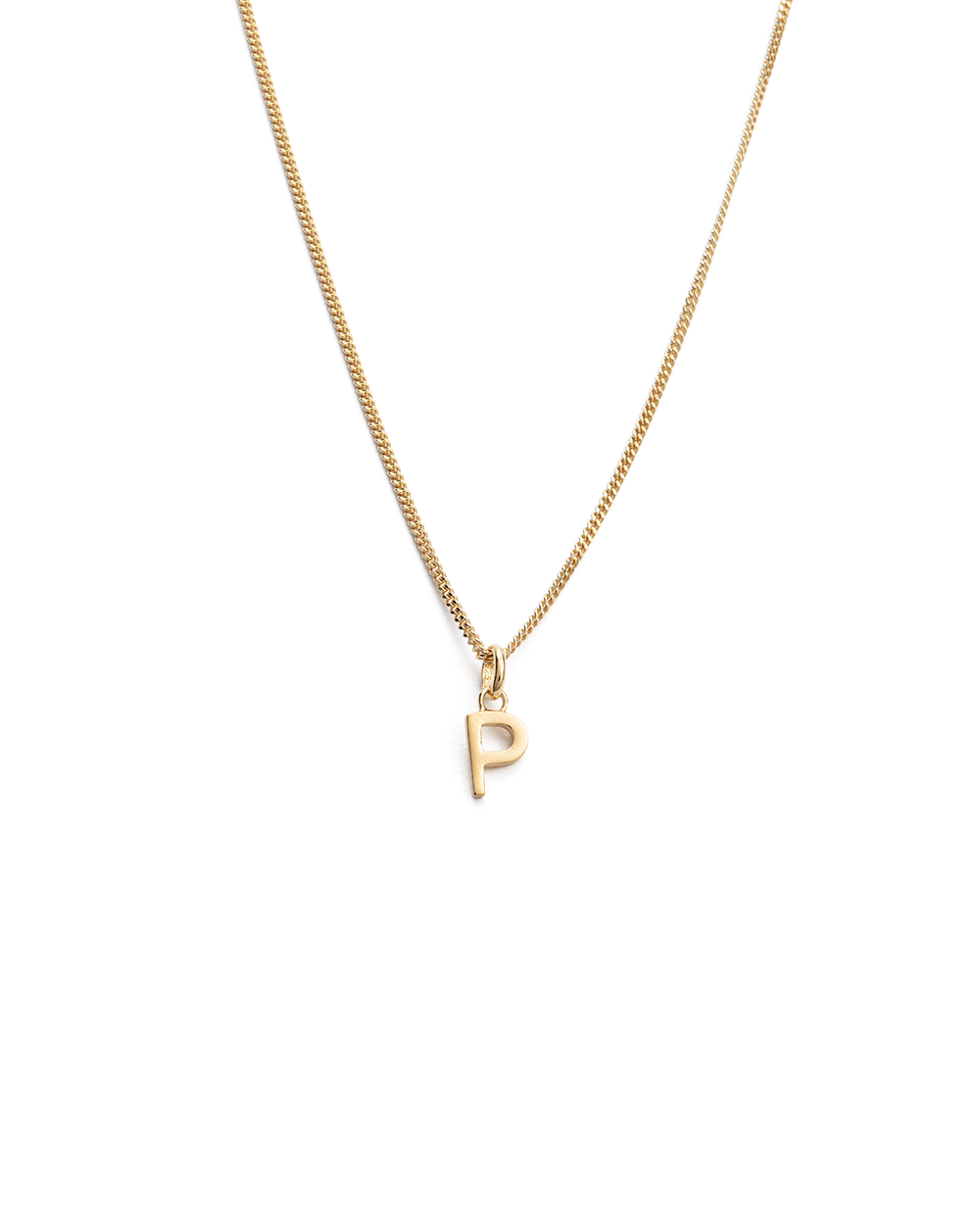 OUTLINE INITIAL NECKLACE A Z 18K GOLD VERMEIL KIRSTIN ASH
