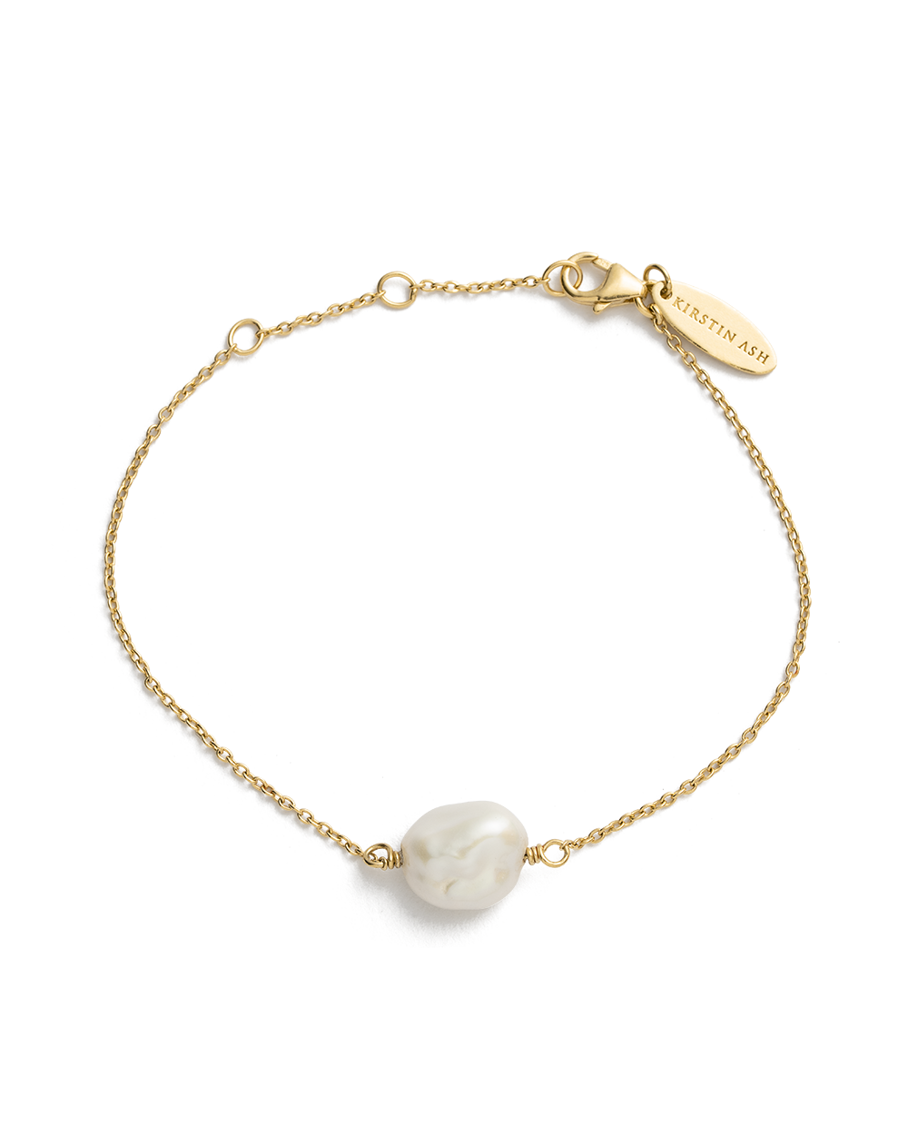 18k Gold Vermeil Embrace Stillness Pearl Bracelet – by charlotte