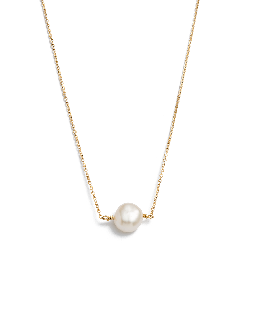 PEARL CHOKER (18K GOLD PLATED) - IMAGE 1