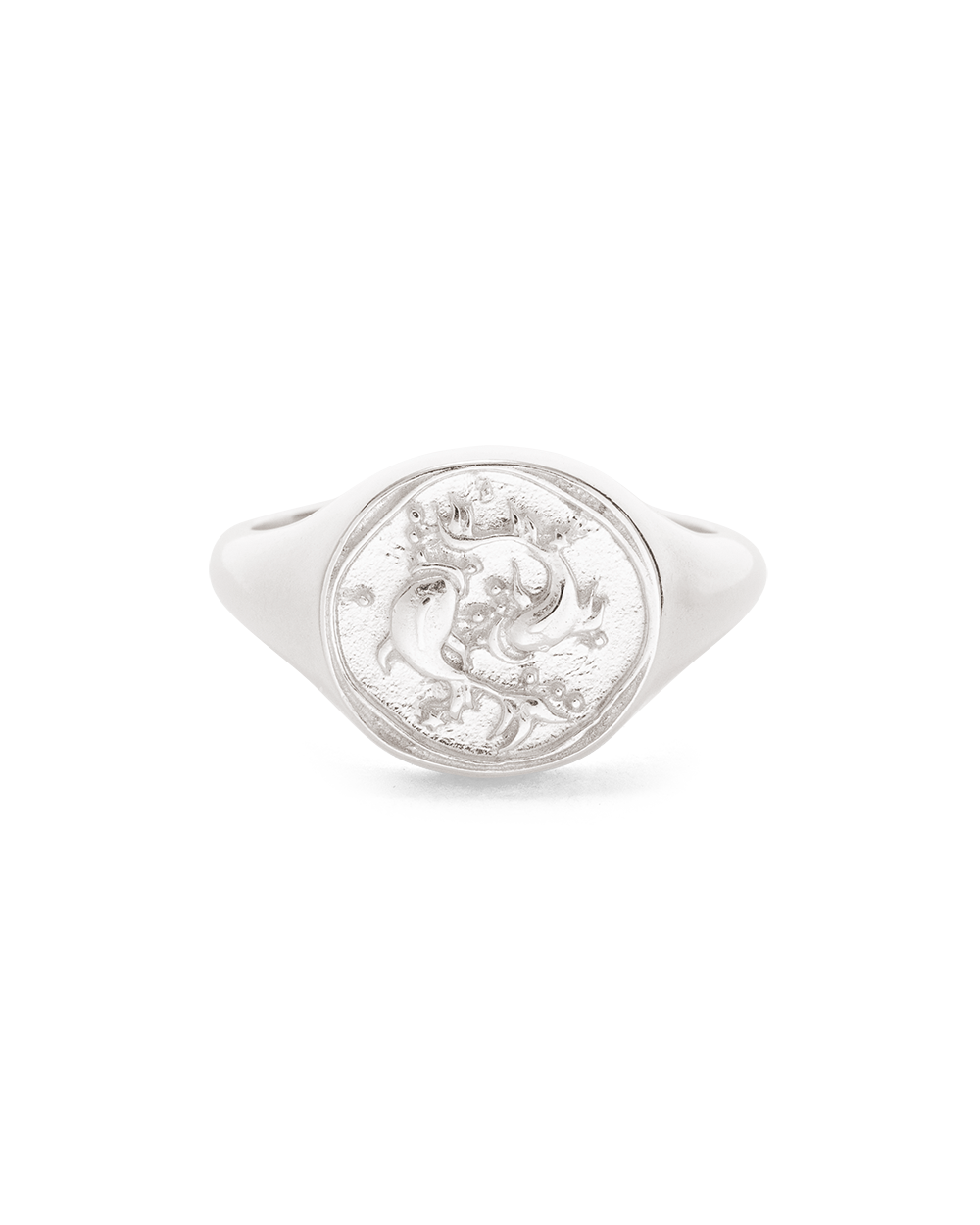 PISCES SIGNET RING (STERLING SILVER) - IMAGE 4