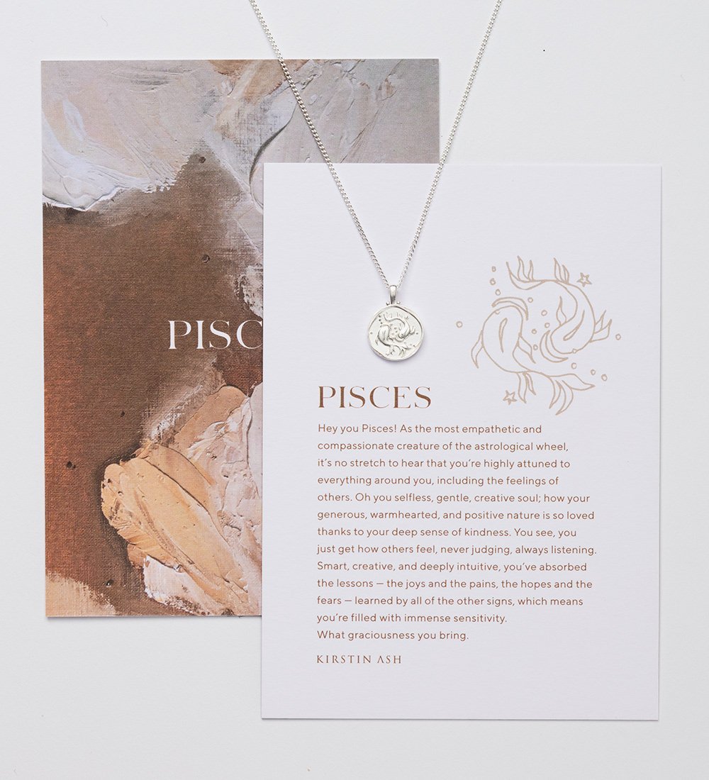PISCES ZODIAC NECKLACE (STERLING SILVER) - IMAGE 4