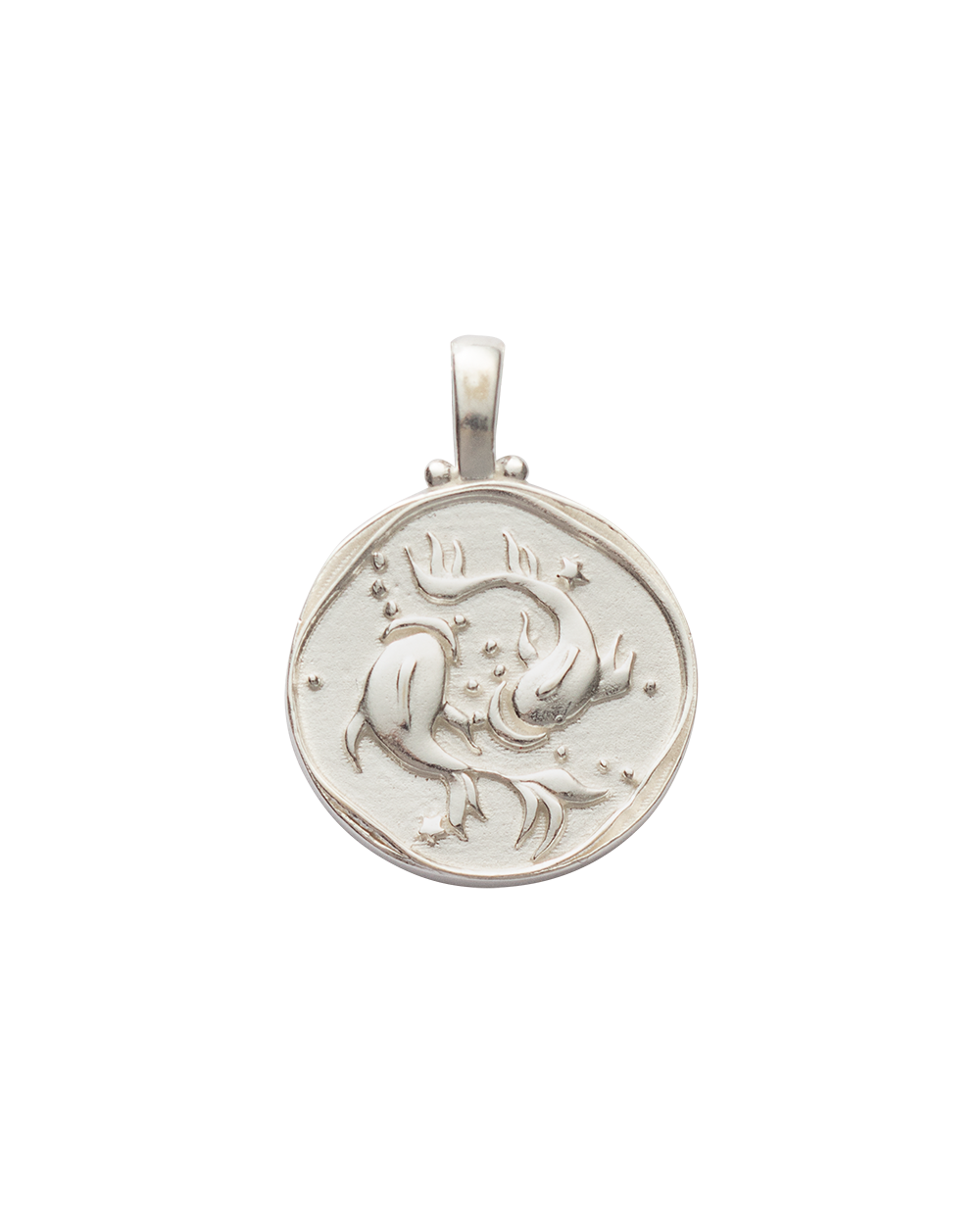 Sterling silver pisces pendant deals