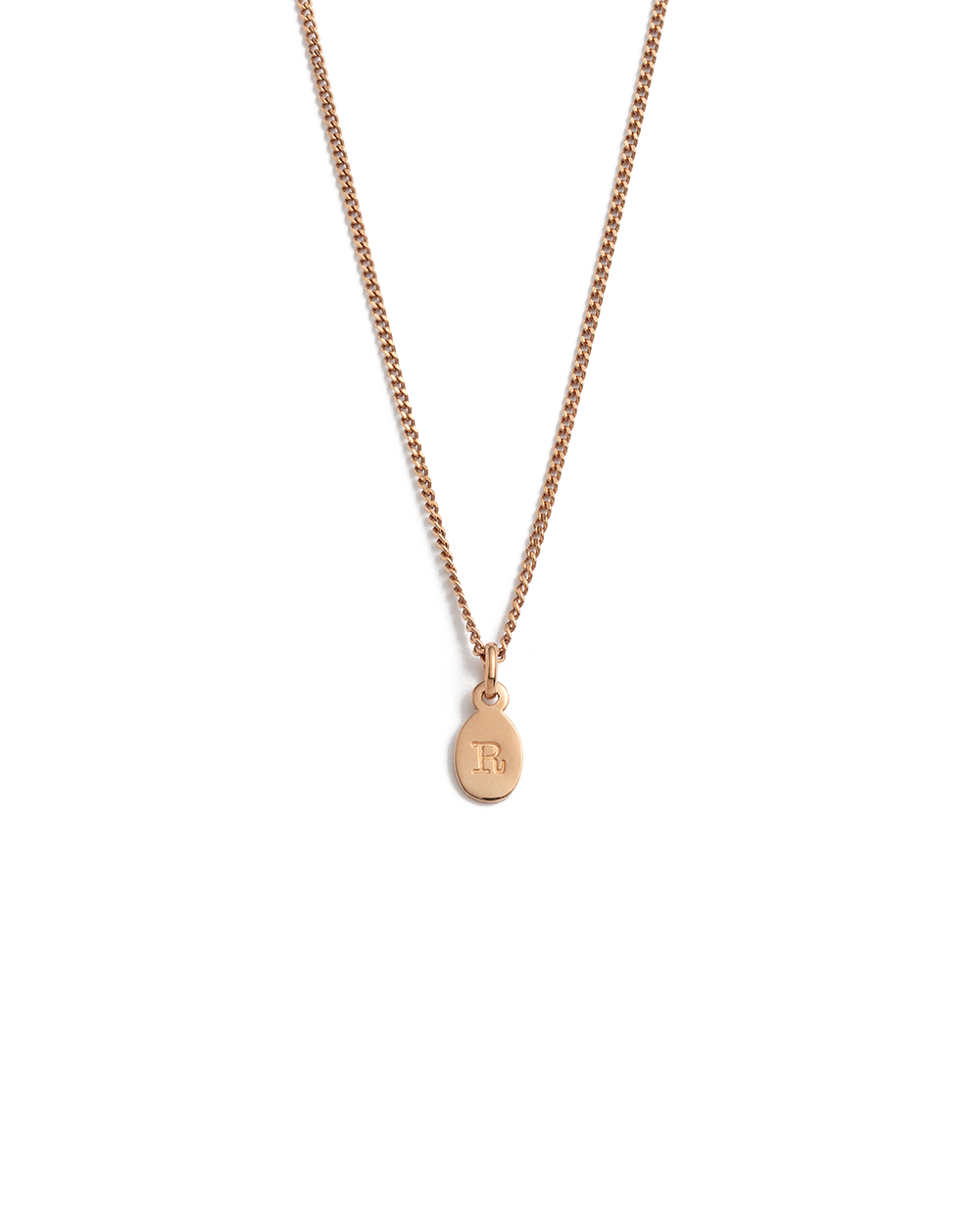 INITIAL NECKLACE A-Z (18K ROSE GOLD VERMEIL)