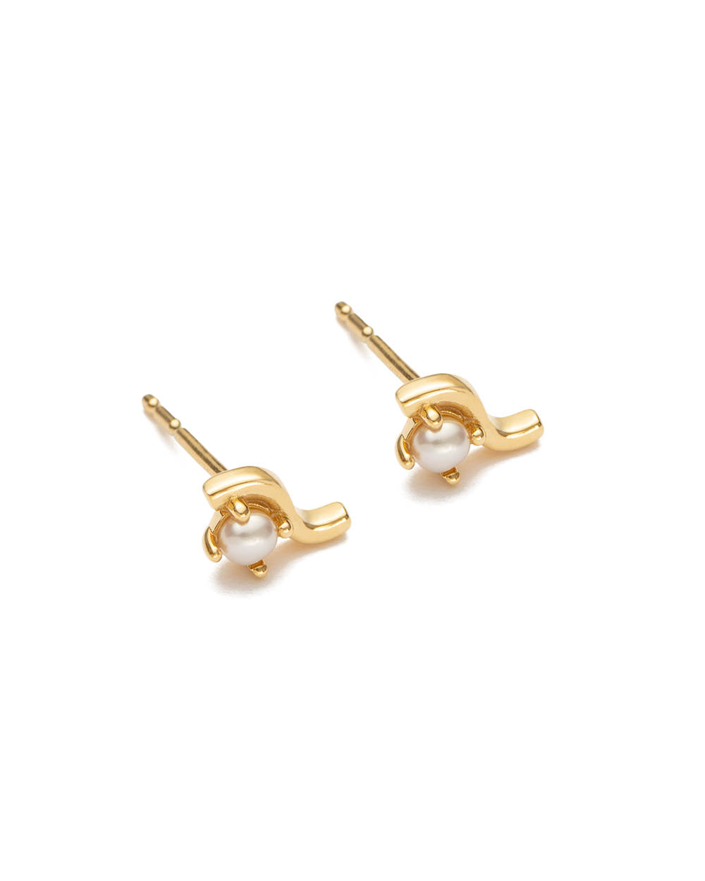 RIPPLE STUDS (18K GOLD PLATED)