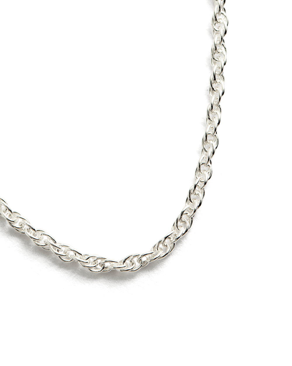ROPE CHOKER 14-16" (STERLING SILVER) - IMAGE 5