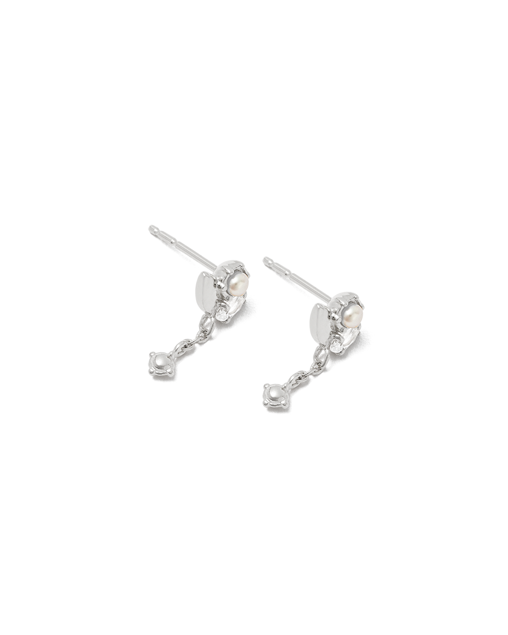 SLICE CLUSTER CHAIN STUDS (STERLING SILVER) - IMAGE 4