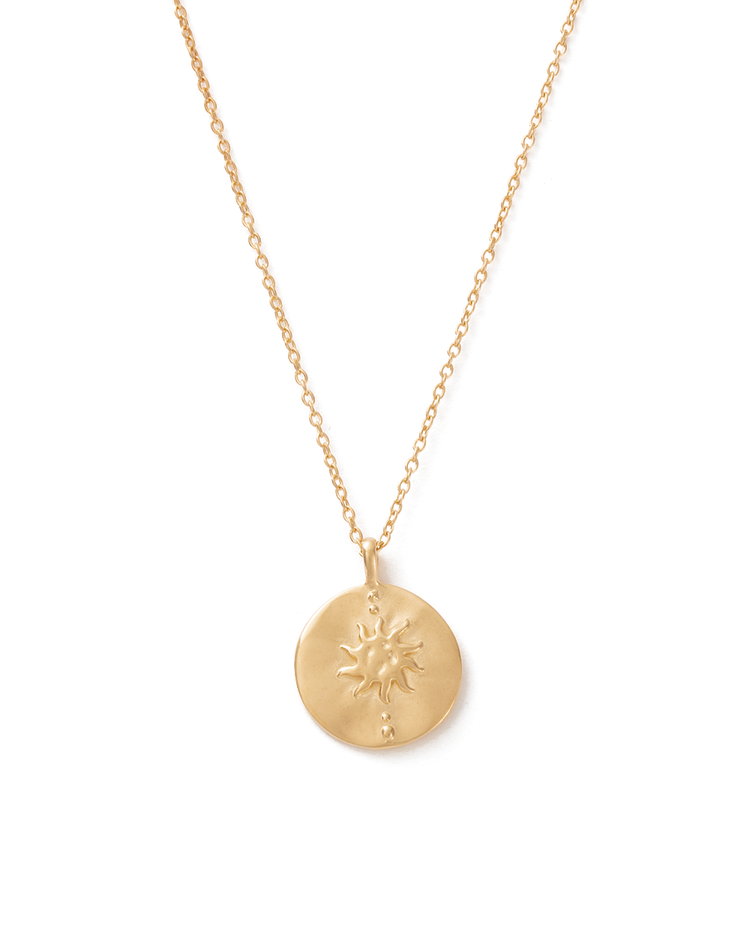 SOLIS COIN NECKLACE (18K GOLD VERMEIL)