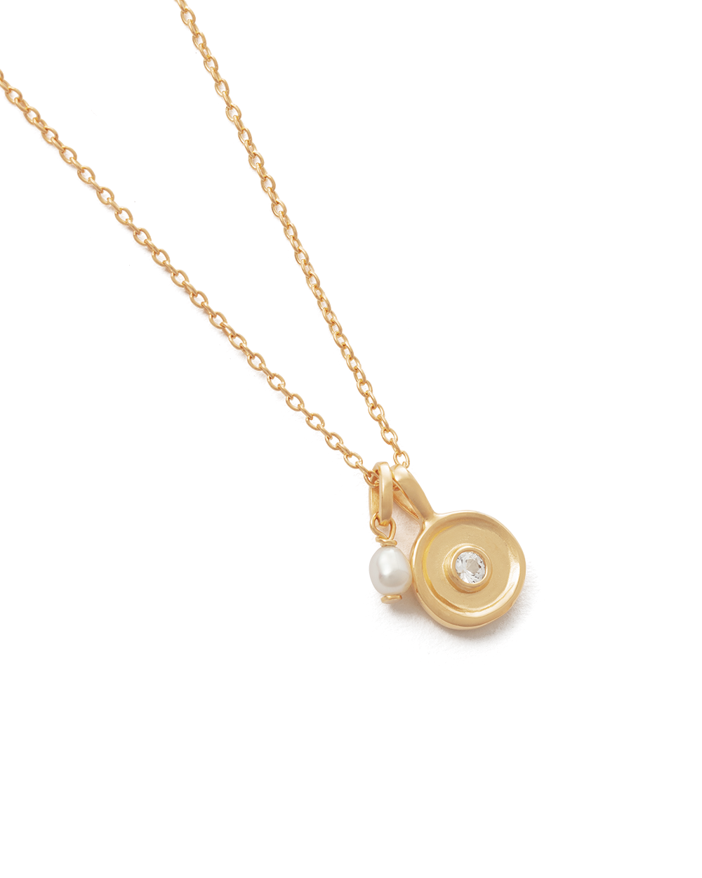 SOLSTICE PEARL NECKLACE 18K GOLD VERMEIL KIRSTIN ASH Australia