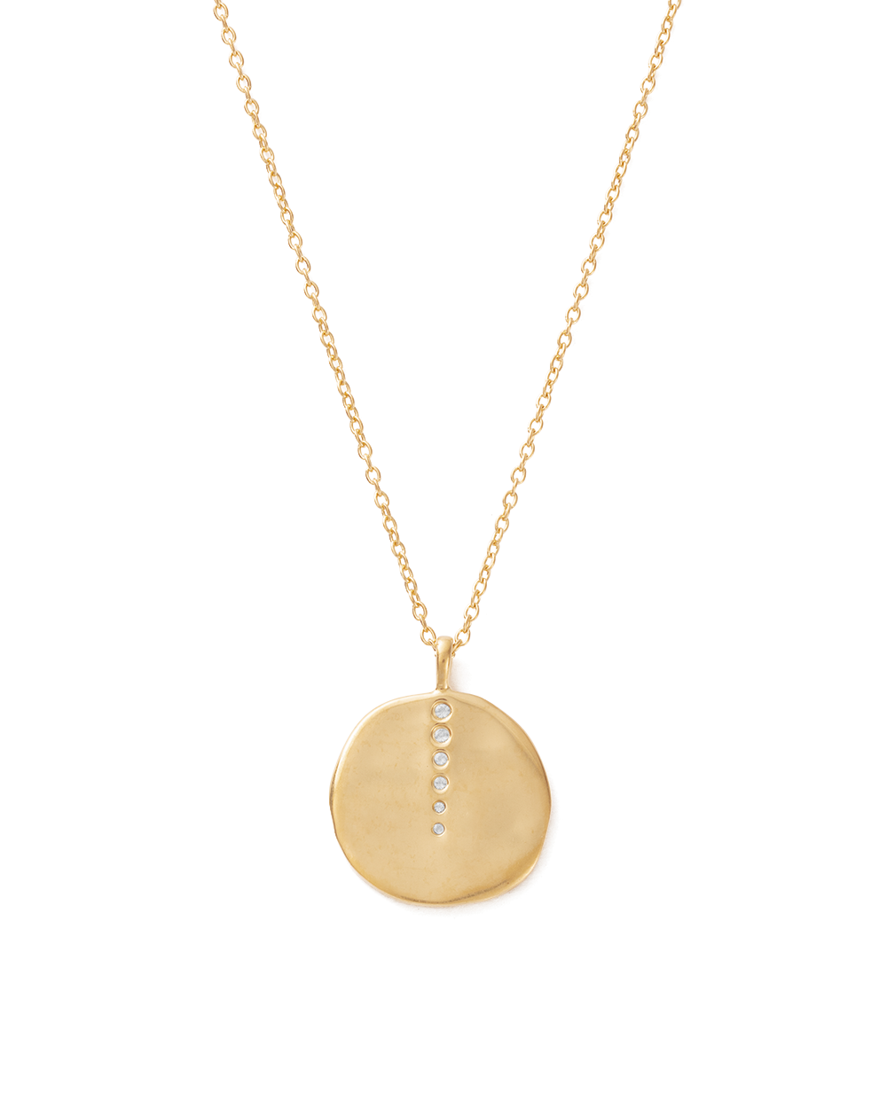 Sun Lines Coin Necklace