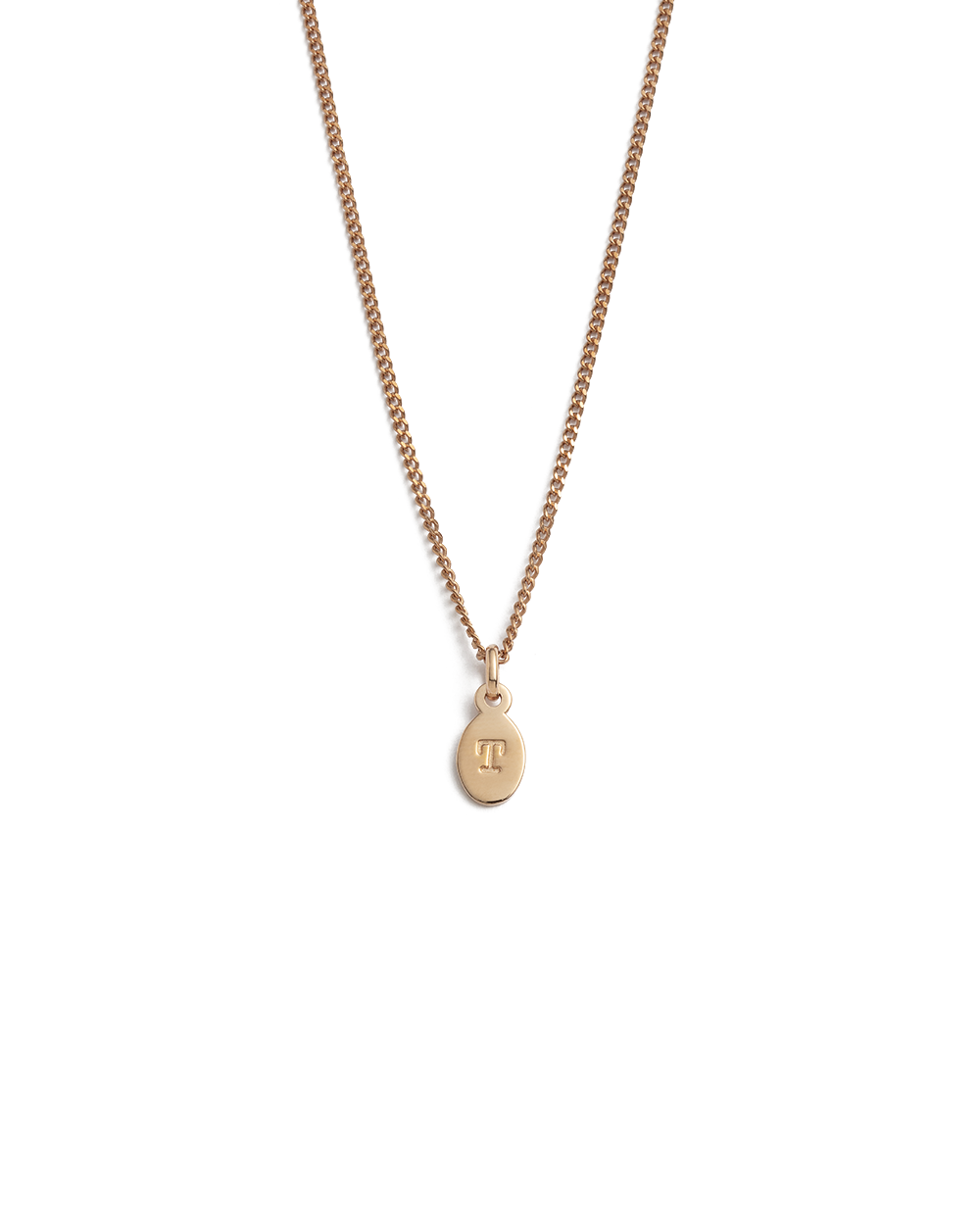 INITIAL NECKLACE A-Z (18K ROSE GOLD VERMEIL)