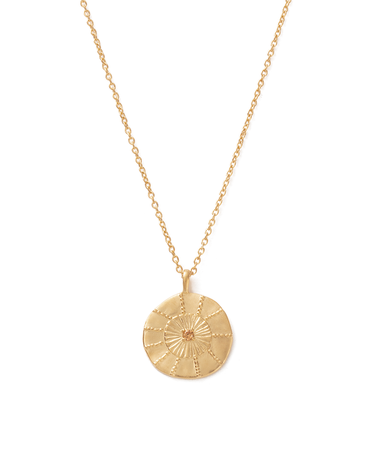 TANGERINE COIN NECKLACE (18K GOLD VERMEIL)
