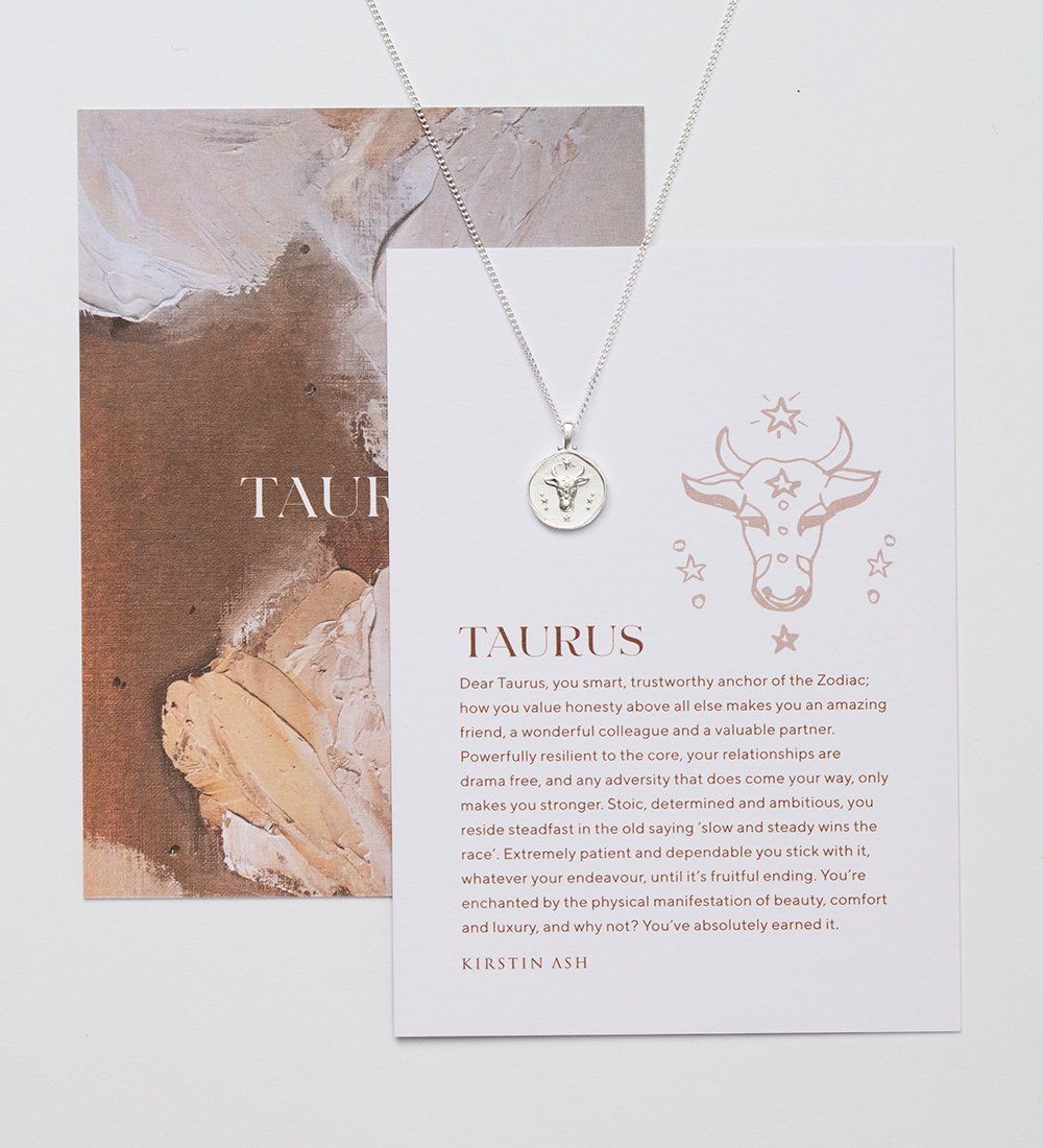 TAURUS ZODIAC NECKLACE (STERLING SILVER) - IMAGE 6