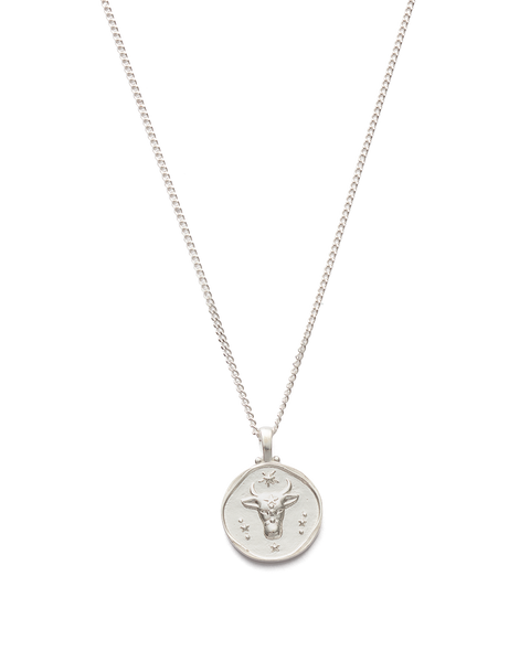 Rose Gold Plated Sterling Silver Taurus Star Sign Necklace - Martha Jackson