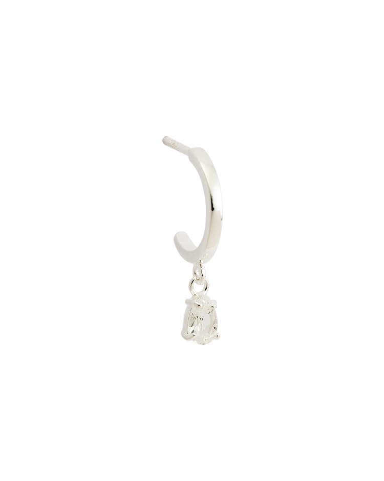 TEARDROP HOOPS (STERLING SILVER) - IMAGE 7