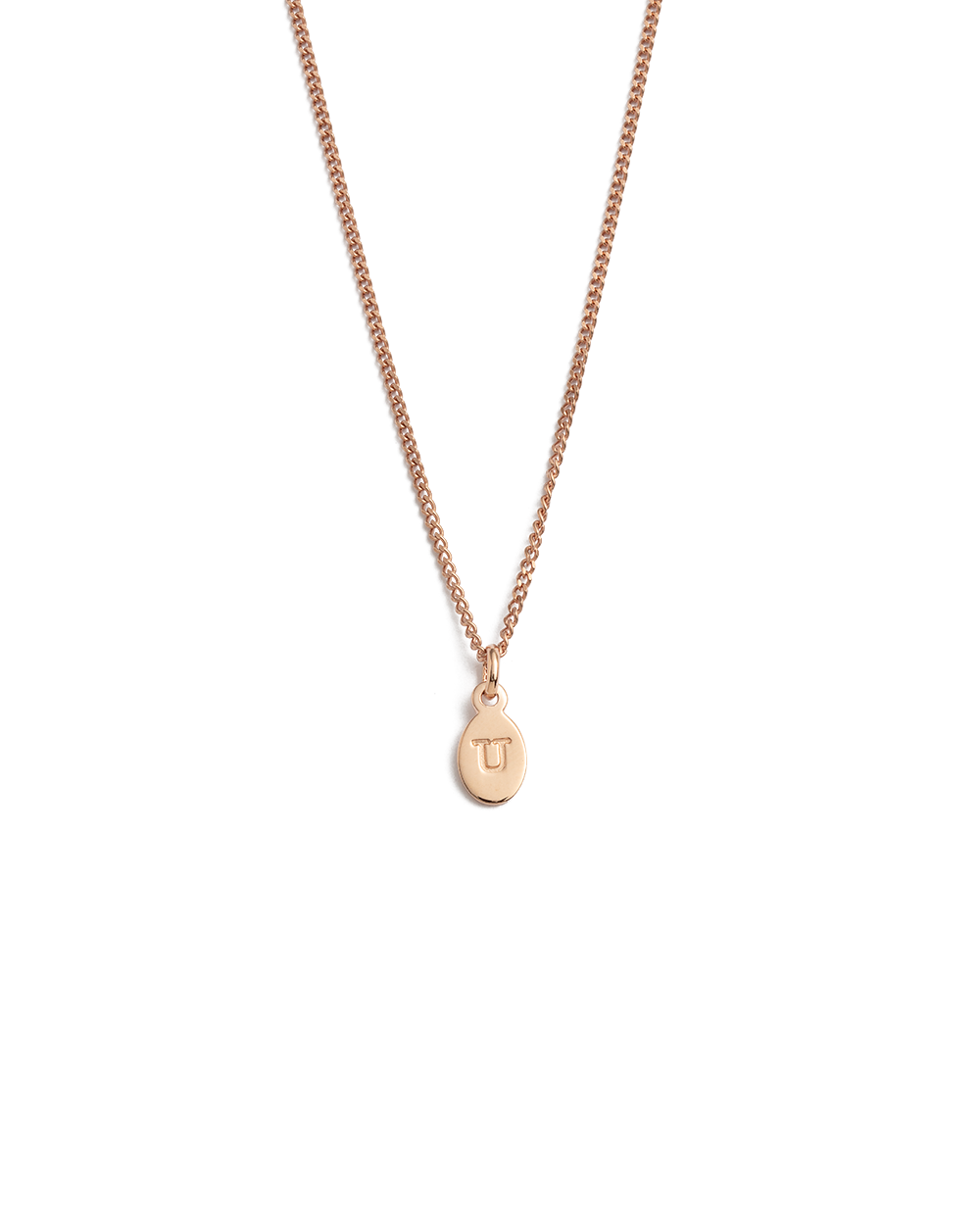 INITIAL NECKLACE A-Z (18K ROSE GOLD VERMEIL)