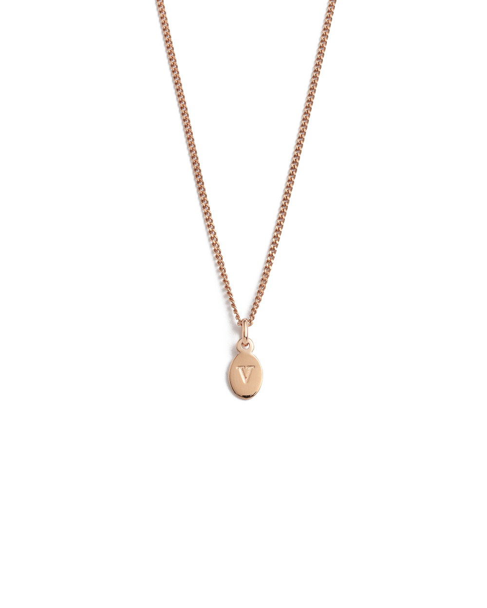 INITIAL NECKLACE A-Z (18K ROSE GOLD VERMEIL)