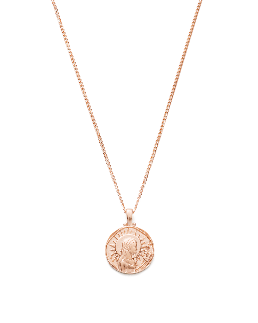 Rose gold 2025 virgo necklace