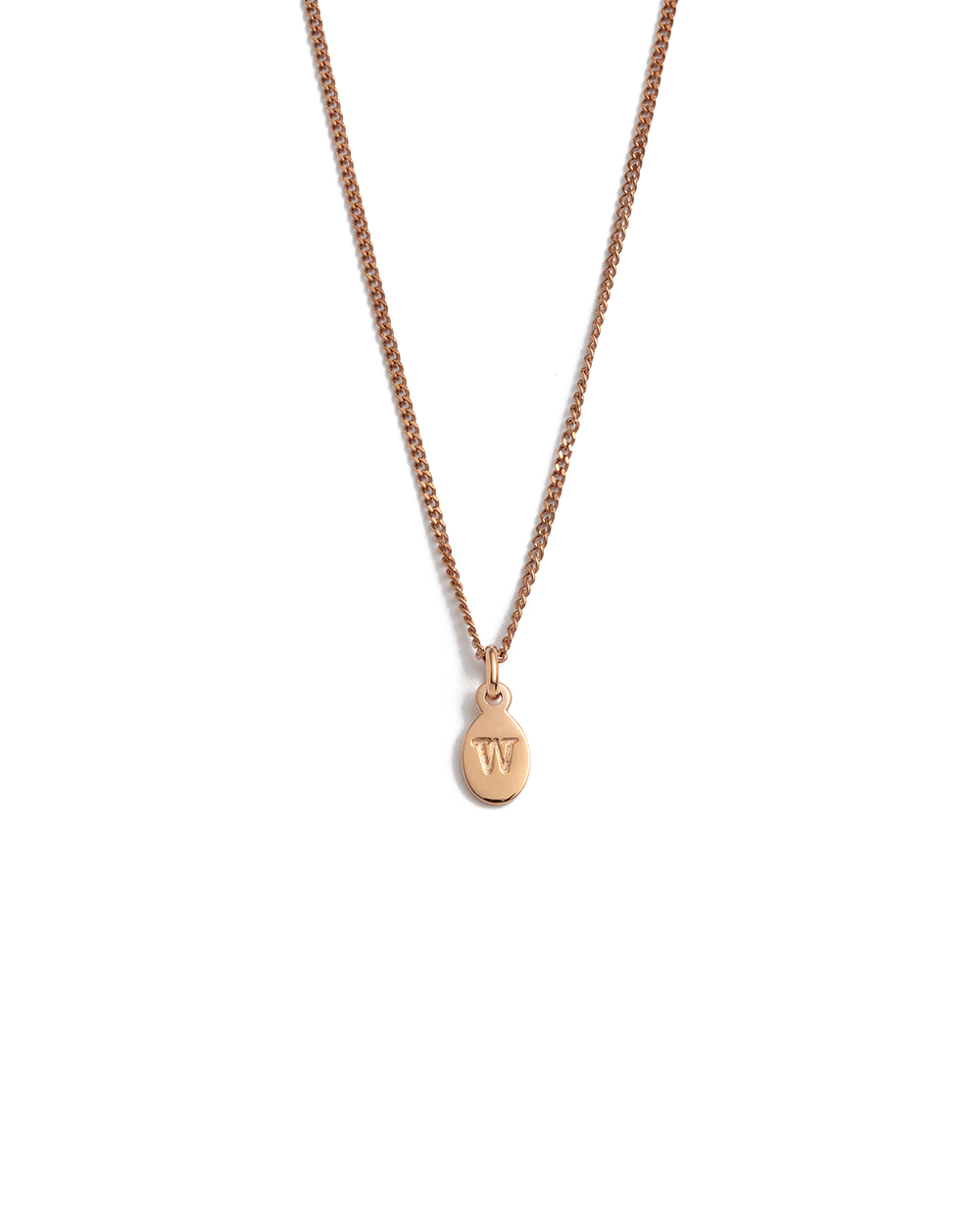 INITIAL NECKLACE A-Z (18K ROSE GOLD VERMEIL)