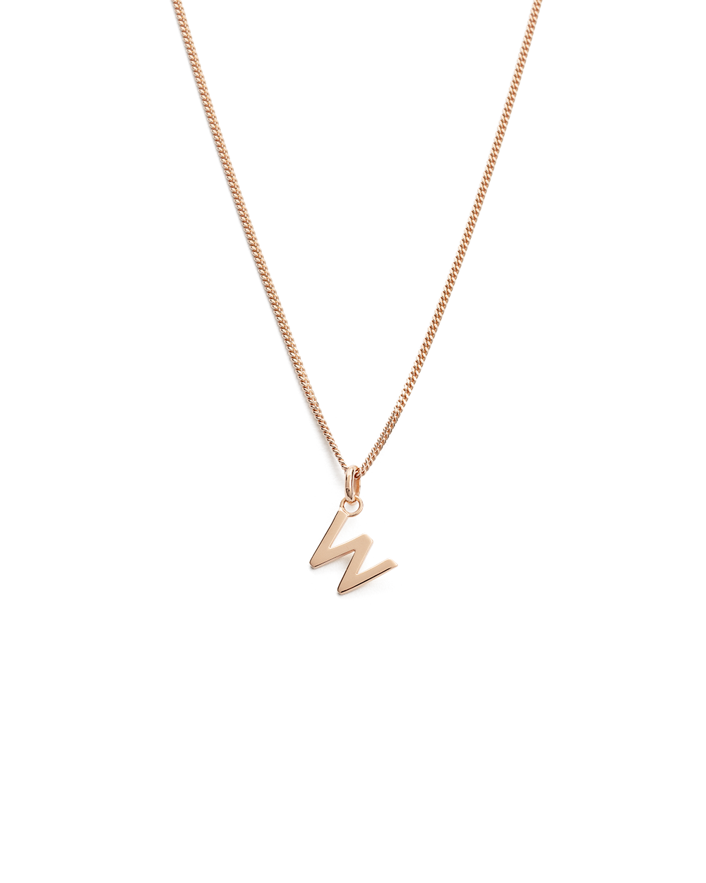 Letter a necklace rose gold clearance