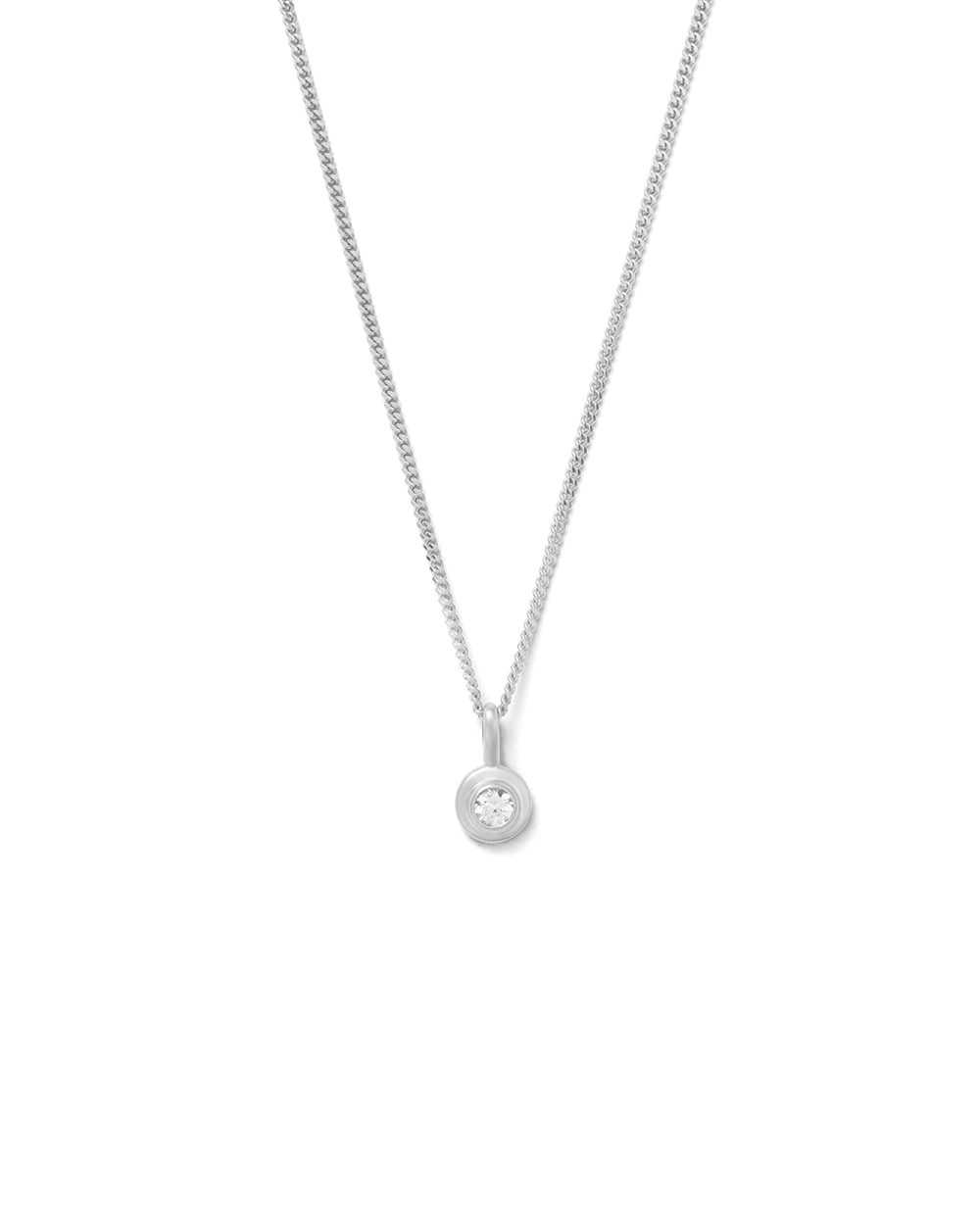 BIRTHSTONE NECKLACE (STERLING SILVER)