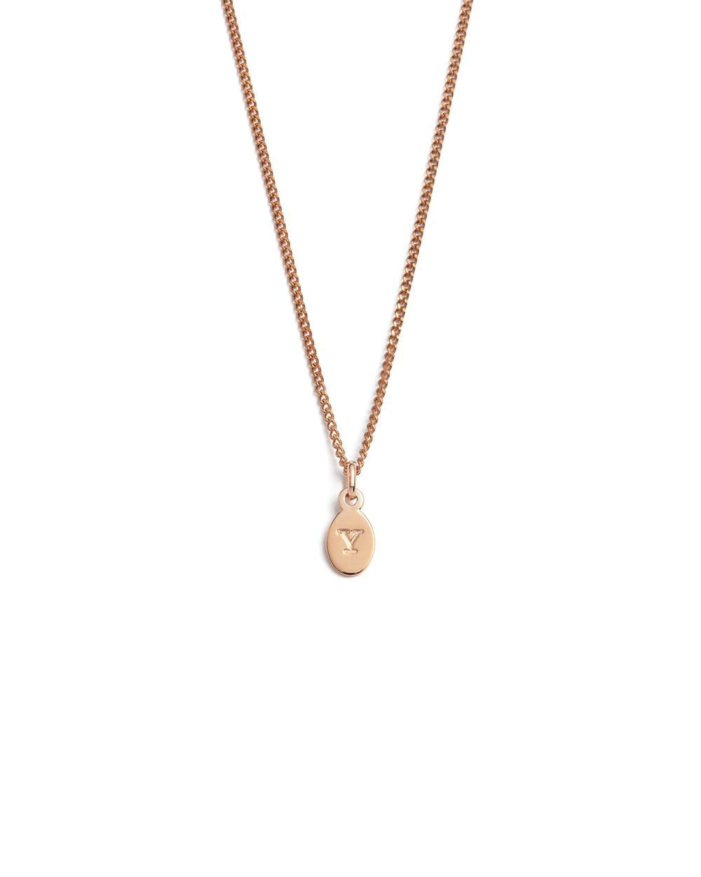 INITIAL NECKLACE A-Z (18K ROSE GOLD VERMEIL)